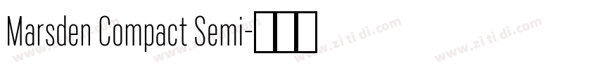 Marsden Compact Semi字体转换